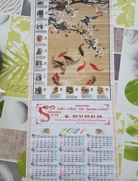 lot calendrier asiatique