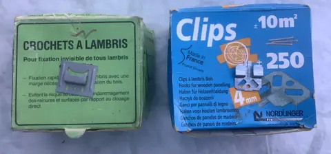 Clips pour lambris