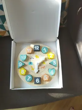 horloge enfant bois