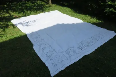 GRANDE NAPPE ancienne en COTON