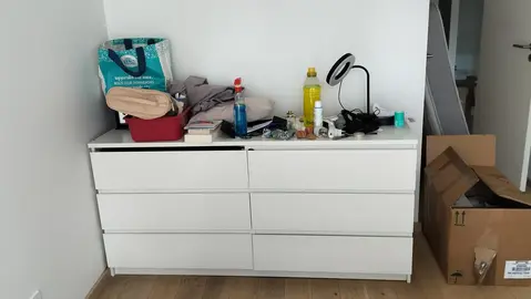 commode blanche Ikea 6tiroirs