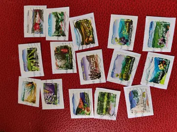 lot 15 timbres France ''flore régions ''