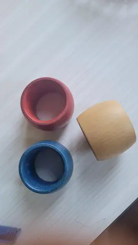 3 rouleaux de serviette en bois
