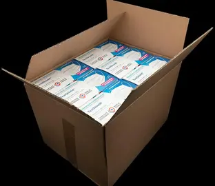 Cartons de masques chirurgicaux périmés 2024