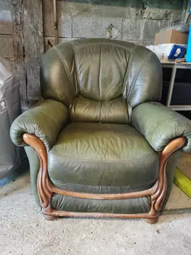 Fauteuil vert