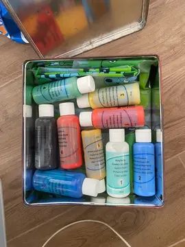peinture acrylique et protections