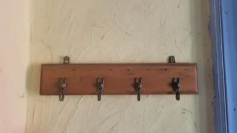 porte clés mural en bois