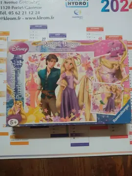 boite 3 puzzles Raiponce