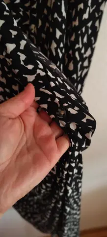 Robe cache coeur noir et blanc à motif taille 44/46