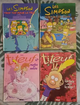 BD Titeuf et Simpson