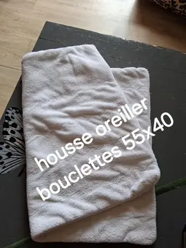 housse oreiller bouclette 55x40