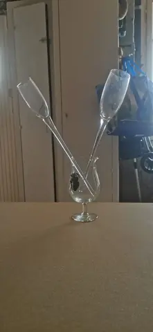 flûtes à champagne sans pied