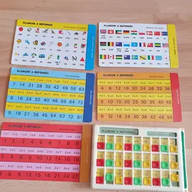 jeu planches à réponses