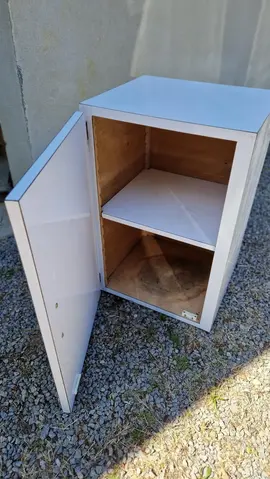 petit meuble stratifié blanc