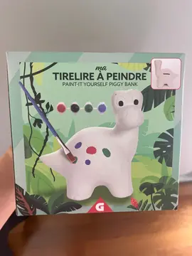 tirelire à peindre dinosaure