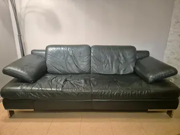 canapé cuir gris anthracite
