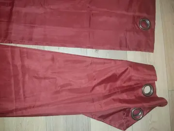 1 paire de rideaux rouge 250×140