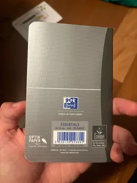 petit carnet Oxford petit carreaux