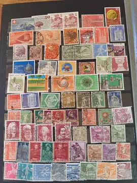 page unique timbres Suisse
