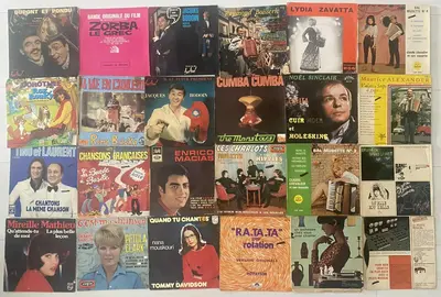 Lot indissociable de disques vinyls