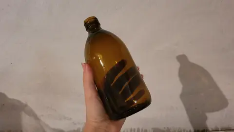 Bouteille en verre sans couvercle