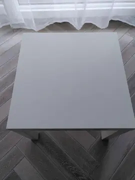 Table basse blanche contreplaqué 50Lx50lx45h