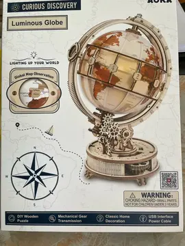 maquette globe lumineux