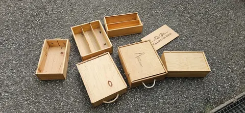 Caisse pour bouteille de vin