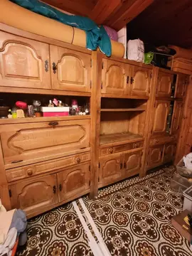 meuble en chêne en 3 parties