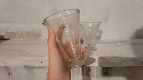 Verre avec graduation
