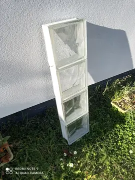 bloc de 4 pavés en verre
