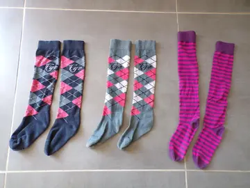 2 paires de chaussettes d'équitation 35-38