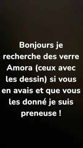 recherche de verre amora