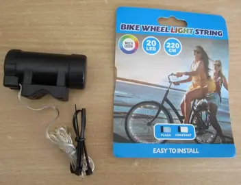 Loupiote LED pour roue de vélo (visibilité & déco)