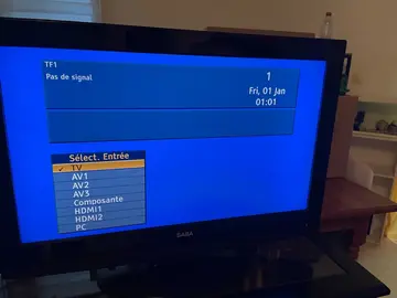 téléviseur Saba sans télécommande