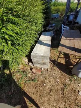 plaque de béton 50l 1,91 de long à donner