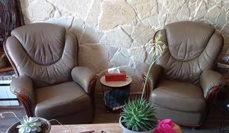 2 fauteuils en cuir