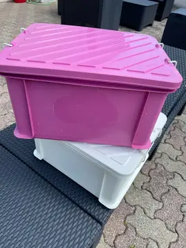 2 caisses rangement 28L