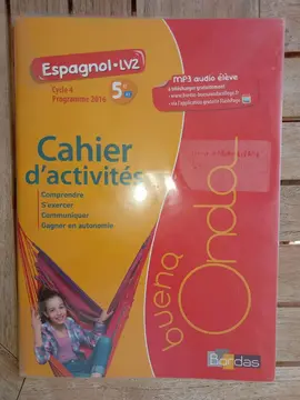 Cahier Espagnol 5 ème