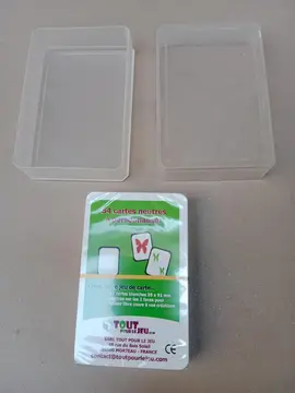 Jeu de 54 cartes à jouer vierges