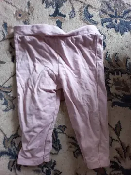 pantalon en coton rose pâle 74 cms