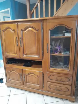 meuble télé en chêne