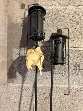 bougeoirs extérieurs au petrole