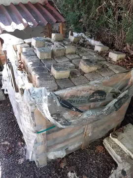palette pavés béton