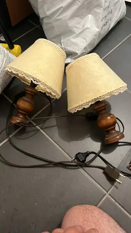 lot de deux lampes de chevets bon état