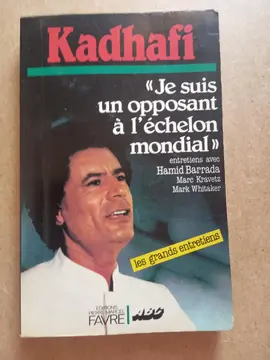 livre sur Khadafi