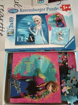 3 puzzle 49 pièces la reine des neiges, à vérifier