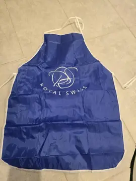 tablier de cuisine bleu