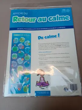 Affiche scolaire RETOUR AU CALME