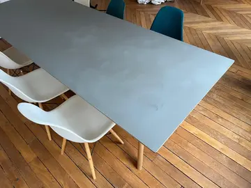 Table COPENHAGUE CPH 30 Hay 250x90 linoléum gris
